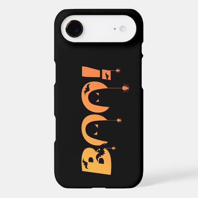 Cute Spooky Typography with Bats & Spiders (Back)