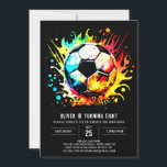 Cute Sports Watercolor Soccer Birthday Invitation<br><div class="desc">Dive into the adorable world of our Cute Sports Watercolor Soccer Birthday invitation. This charming design effortlessly combines playful sports elements with the artistic charm of watercolor, creating an invitation that is as sweet as it is festive. The watercolor illustrations add an artistic touch, making this invitation a cherished keepsake...</div>