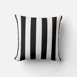 Cute Sporty Referee Stripes Cushion