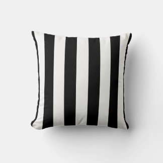 Cute Sporty Referee Stripes Cushion