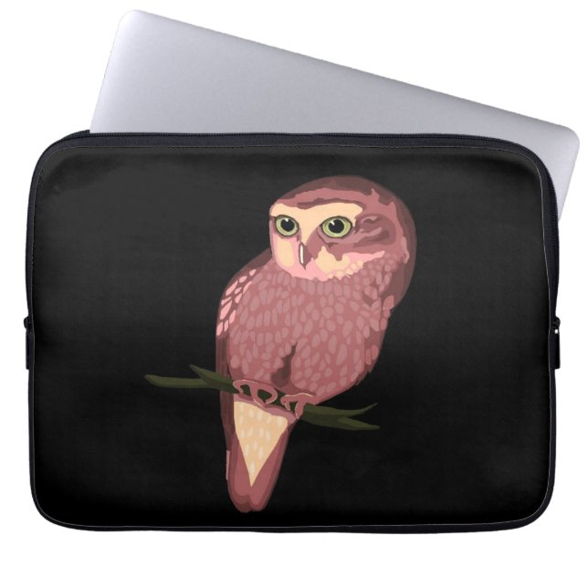 Cute Spotted Owl  Laptop Sleeve (Front)