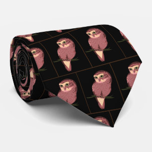 Cute Spotted Owl Neck Tie