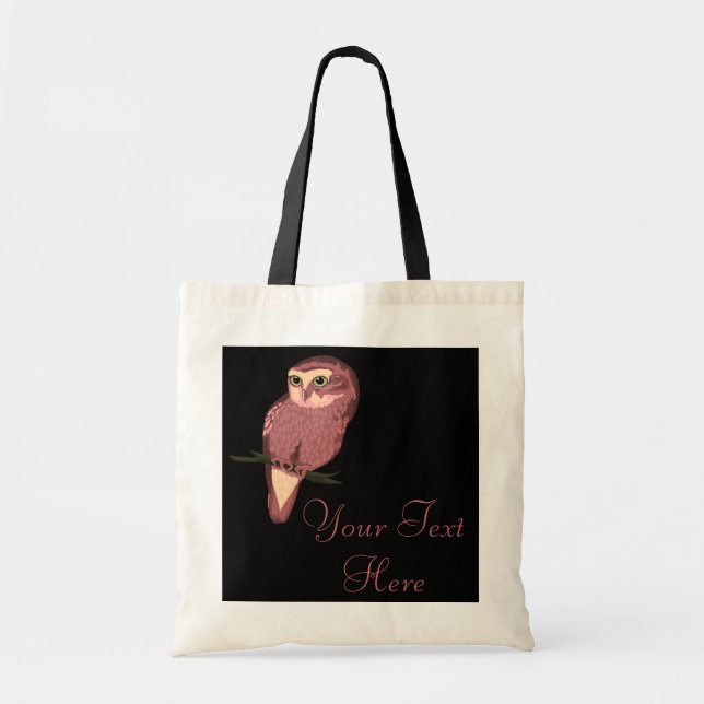 Cute Spotted Owl Tote Bag (Front)