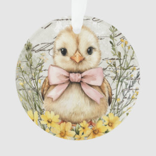 Cute spring baby bird ornament