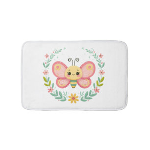 Cute, spring/butterfly  bath mat