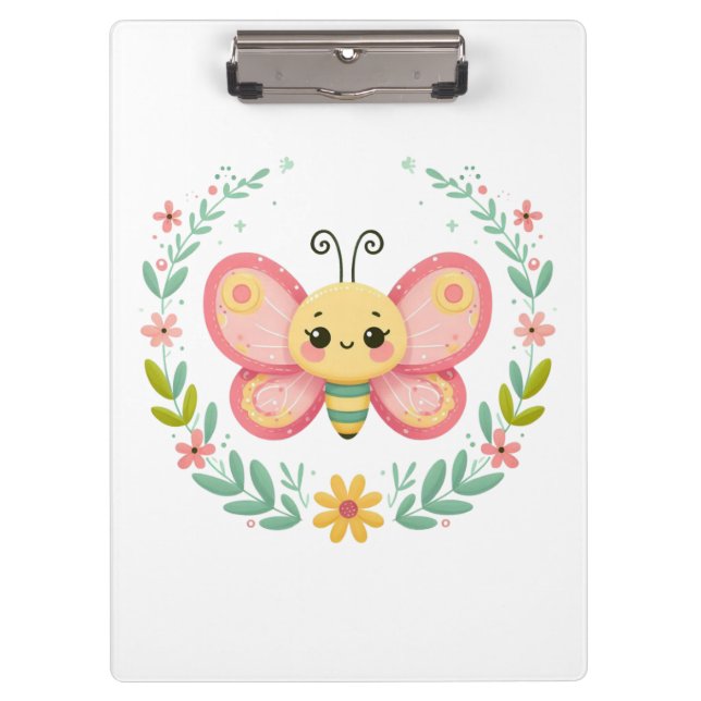 Cute, spring/butterfly  clipboard (Front)