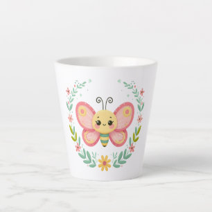 Cute, spring/butterfly latte mug