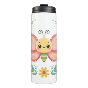 Cute, spring/butterfly thermal tumbler
