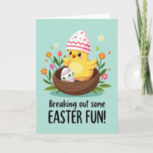 Cute Spring Chick Easter Card