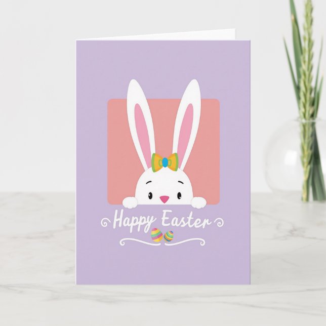 Cute Spring Creature Peek Card (Front)