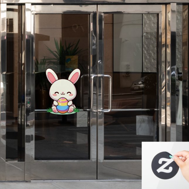 Cute spring/Easter bunny with egg (Office Door)