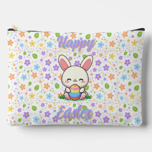 Cute spring/Easter bunny with egg Accessory Pouch