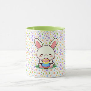 Cute spring/Easter bunny with egg Mug