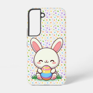 Cute spring/Easter bunny with egg Samsung Galaxy Case