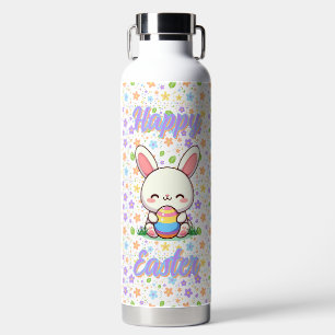 Cute spring/Easter bunny with egg Water Bottle