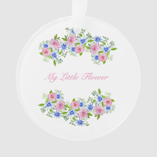 Cute spring floral pattern ornament