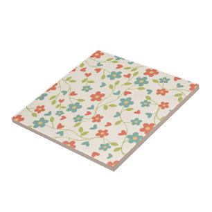 Cute Spring Flowers - Ceramic Tile