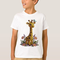 Cute Spring Giraffe Crochet Nursery Art- kids gift