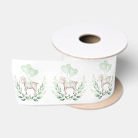 Cute Spring Lamb Greenery Eucalyptus Baby Birthday