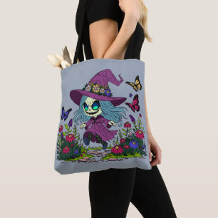 Cute Spring Witch Tote Bag