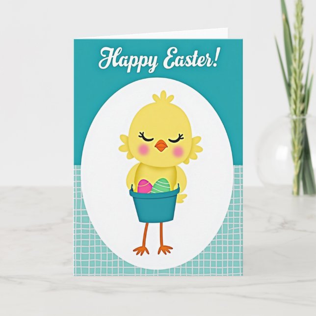 Cute Springtime Avian Friend Card (Front)