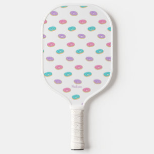 Cute Sprinkle Doughnuts Pattern Personalised Pickleball Paddle