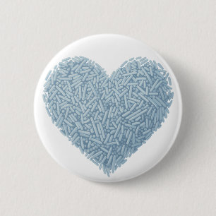 Cute Sprinkle Heart Baby Sprinkle 6 Cm Round Badge