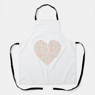 Cute Sprinkle Heart Baby Sprinkle Apron