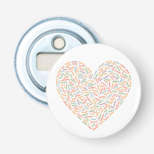Cute Sprinkle Heart   Baby Sprinkle Bottle Opener