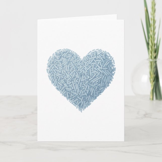 Cute Sprinkle Heart | Baby Sprinkle Card (Front)