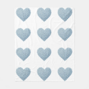 Cute Sprinkle Heart Baby Sprinkle Fleece Blanket