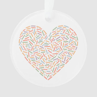 Cute Sprinkle Heart | Baby Sprinkle Ornament