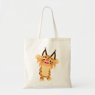 Cute Spunky Cartoon Bobcat Bag