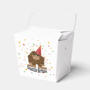 Cute Squatchy Birthday Bigfoot Favour Box