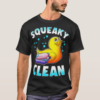 Cute Squeaky Clean Rubber Duck Bath Time Duck 0957 T-Shirt