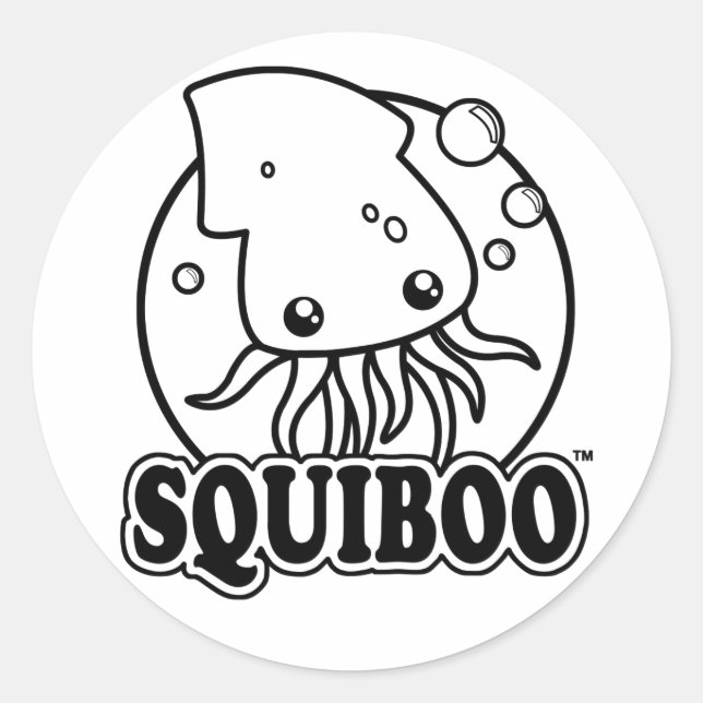 Cute Squid Sticker (Front)