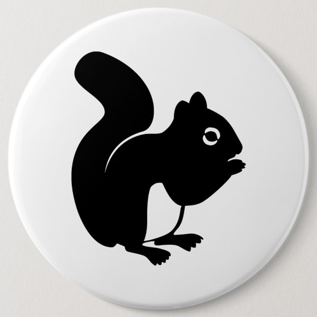 Cute Squirrel 6 Cm Round Badge (Front)