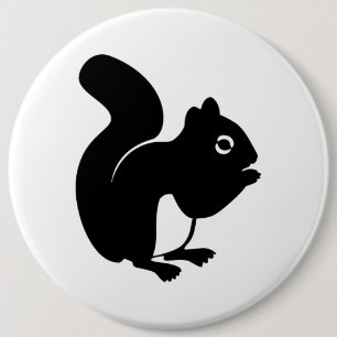 Cute Squirrel 6 Cm Round Badge