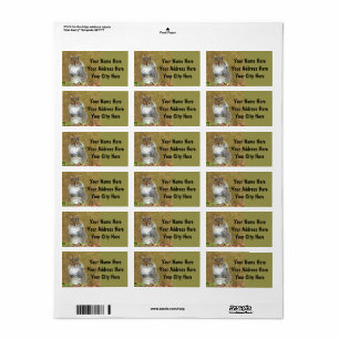 Cute Squirrel Address Label