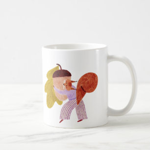 Cute Squirrel Autumn Coffee Mug – Acorn & Fall 