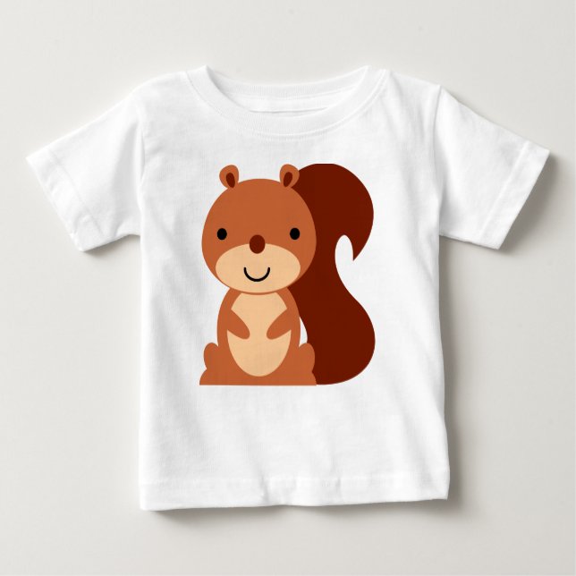 Cute Squirrel Baby Shirt (Front)