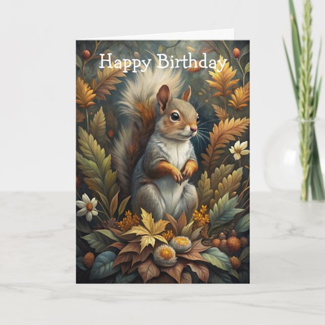 Cute Squirrel Card (Front)