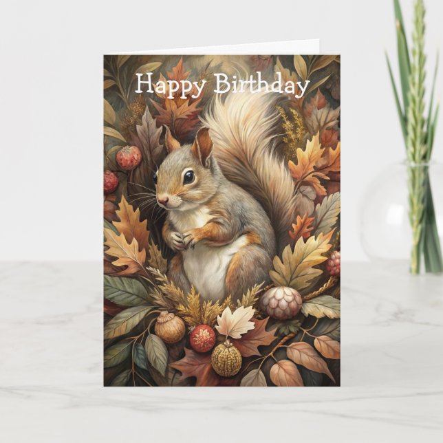 Cute Squirrel Card (Front)
