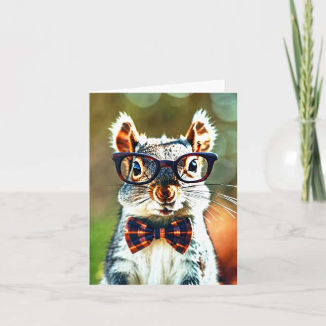 Cute Squirrel Card (Front)