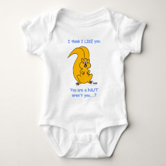 Cute Squirrel Cartoon Funny Baby Clothes Bodysuit