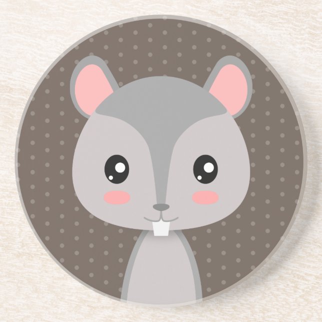 Cute Squirrel Coaster (Front)
