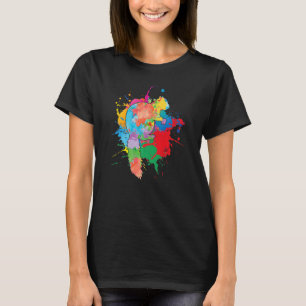 Cute Squirrel Colourful Pop Colour Splash Animal   T-Shirt
