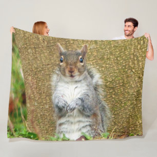 Cute Squirrel Fleece Blanket