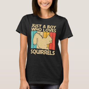 Cute Squirrel For Boys Kids Squirrel Pet Rodent T-Shirt