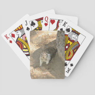 Cute Squirrel in Yosemite, California Playing Cards